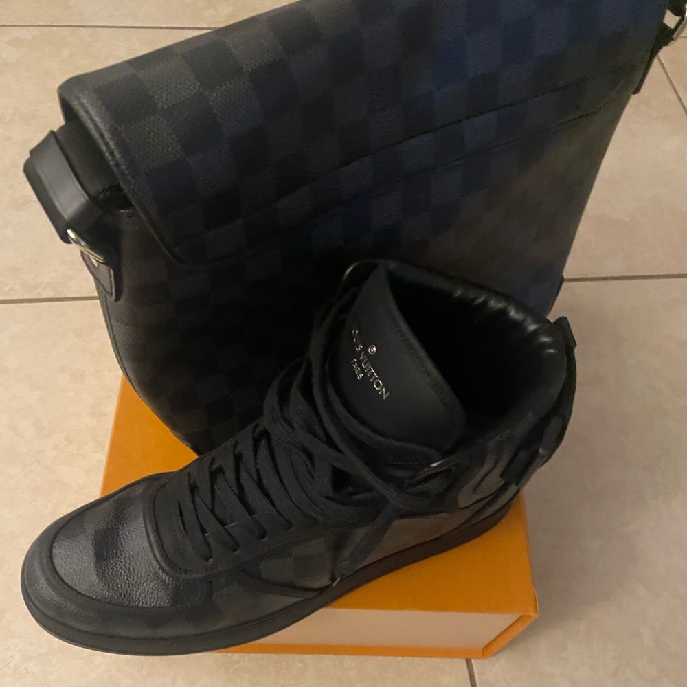 Authentic Louis Vuitton sneakers and crossbody bag